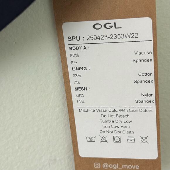 OGL Women's V-Neck Cap Sleeve Side Ruching Padded Brami Top Navy S Small New - Picture 6 of 6